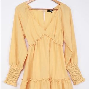 Lulus Yellow Longsleeve Dress!